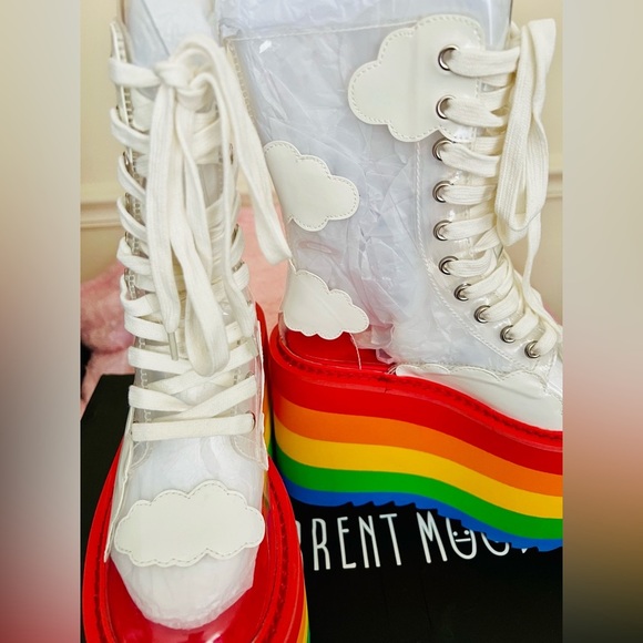 NIB Size 6 Dolls Kill Current Mood Happy Daze Platforms - Picture 4 of 16